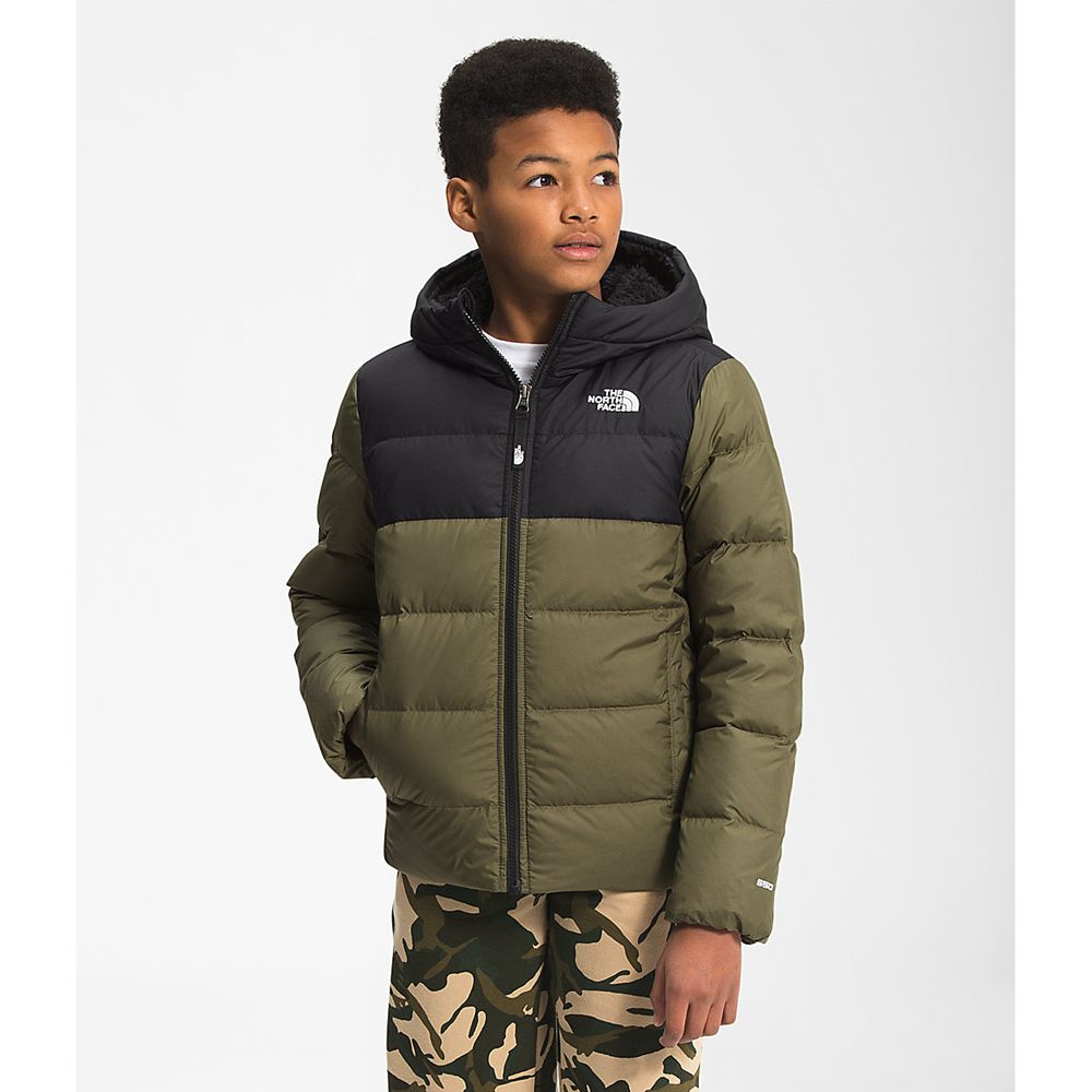 The North Face Hoodie Youth Australia - The North Face Moondoggy Olive Green / Black (UFH-781402)